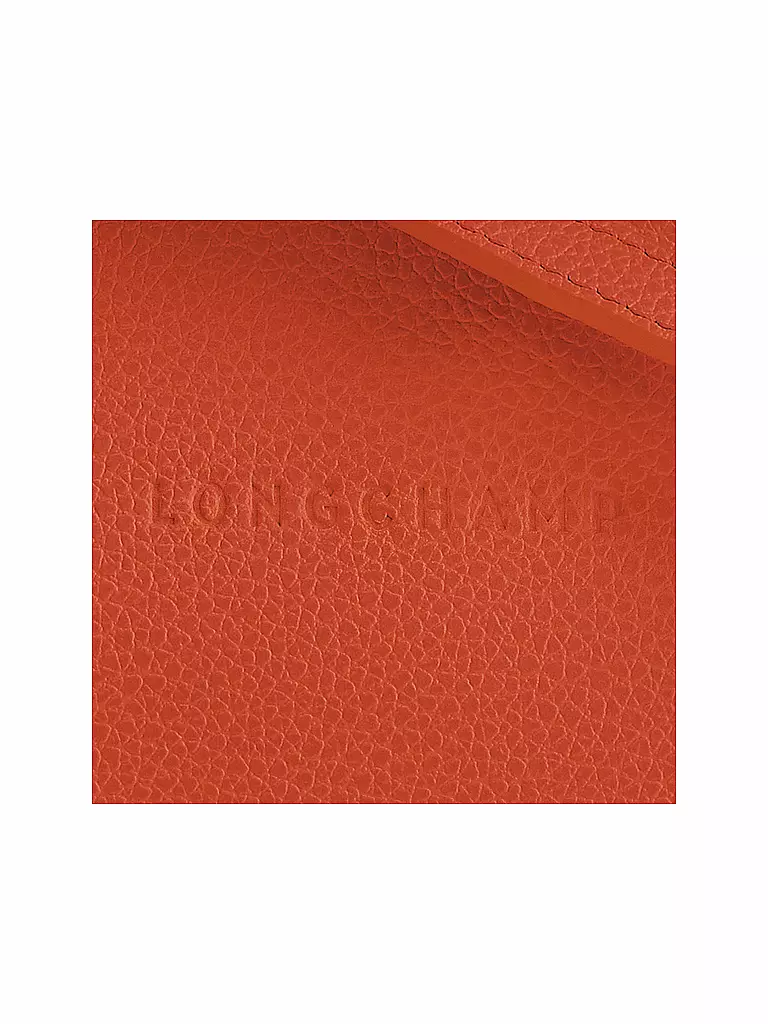 LONGCHAMP | Le Foulonné Umhängetasche mit Reißverschluss Small, Paprika | beige