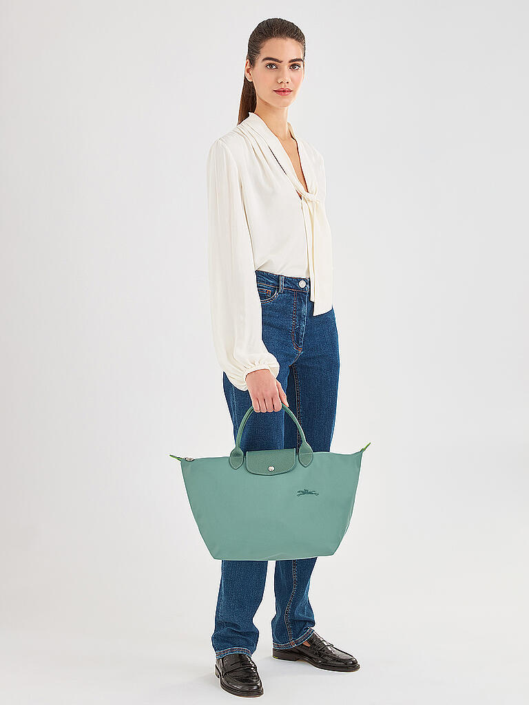 LONGCHAMP | Le Pliage  Green Handtasche M, Lagoon | petrol