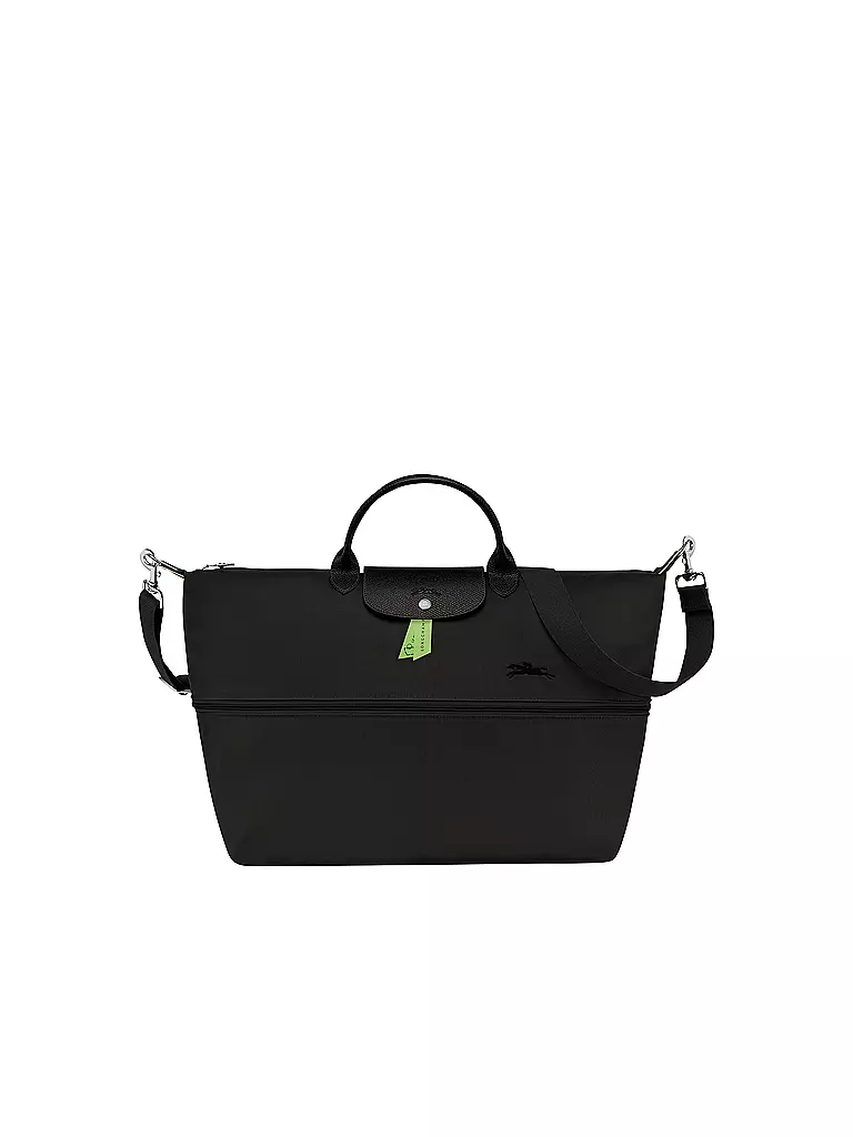 LONGCHAMP | Le Pliage Green Erweiterbare Reisetasche, Black | grau