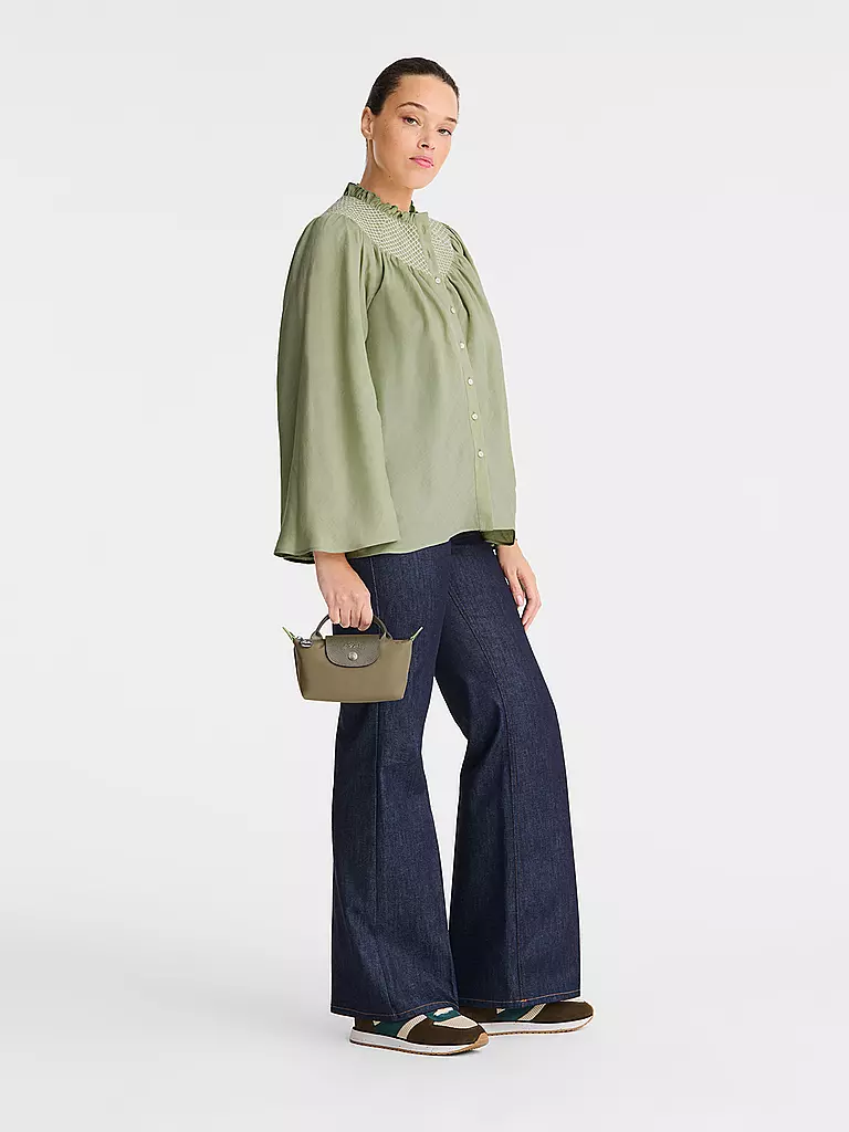 LONGCHAMP | Le Pliage Green Pochette mit Henkel, Artichaut | grün