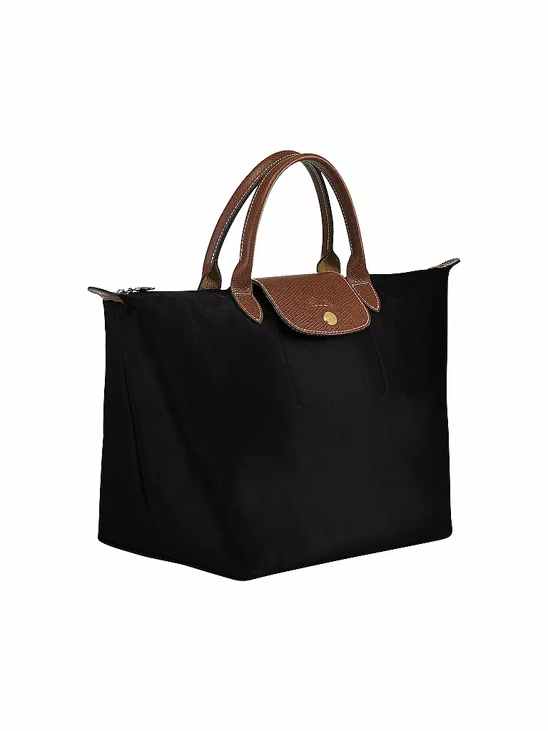 LONGCHAMP | Le Pliage Original Handtasche Medium, Black | camel