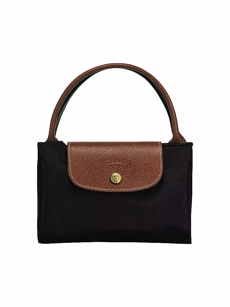 LONGCHAMP | Le Pliage Original Handtasche Medium, Black | camel