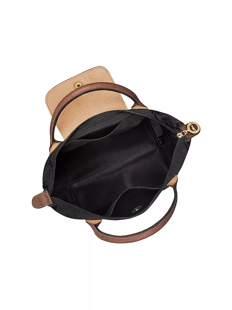 LONGCHAMP | Le Pliage Original Handtasche Small, Black | camel