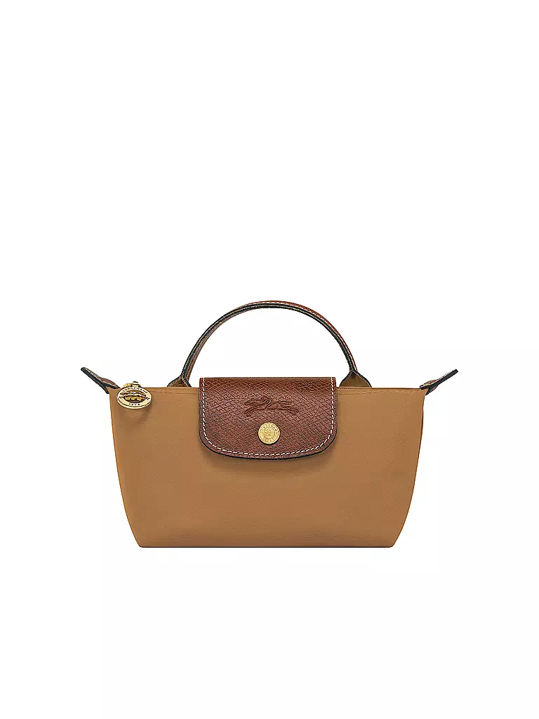 LONGCHAMP | Le Pliage Original Pochette mit Henkel, Chamois | braun