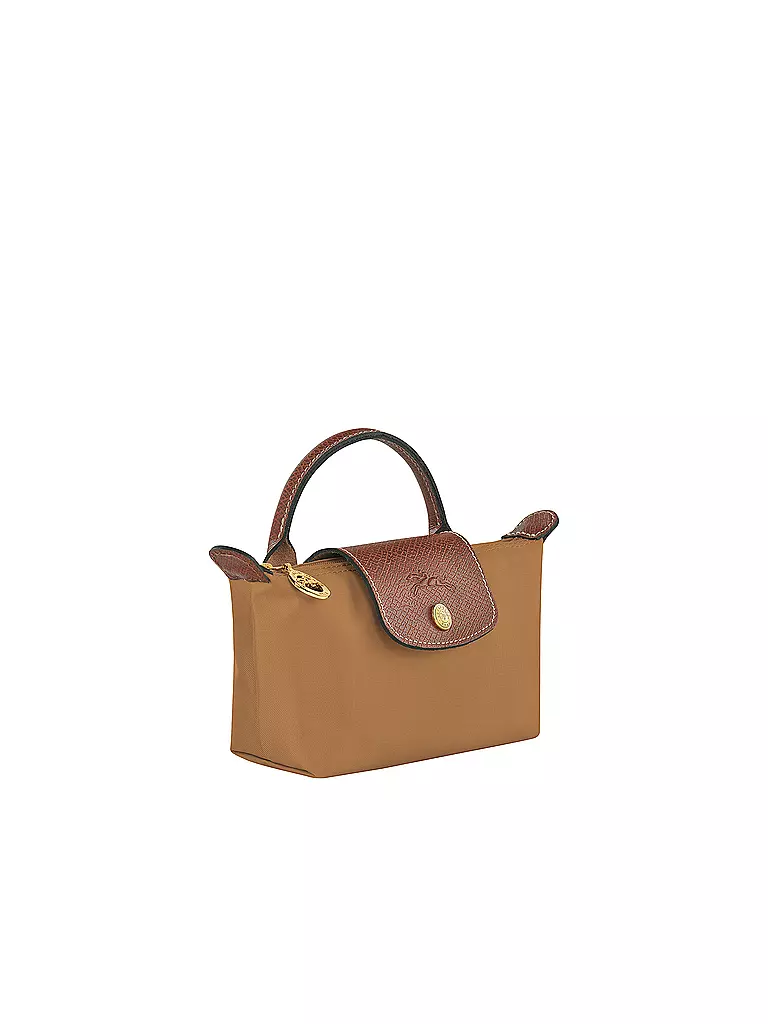 LONGCHAMP | Le Pliage Original Pochette mit Henkel, Chamois | braun