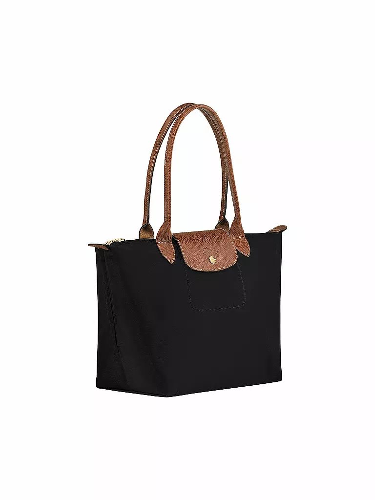 LONGCHAMP | Le Pliage Original Shopper Medium, Black | camel