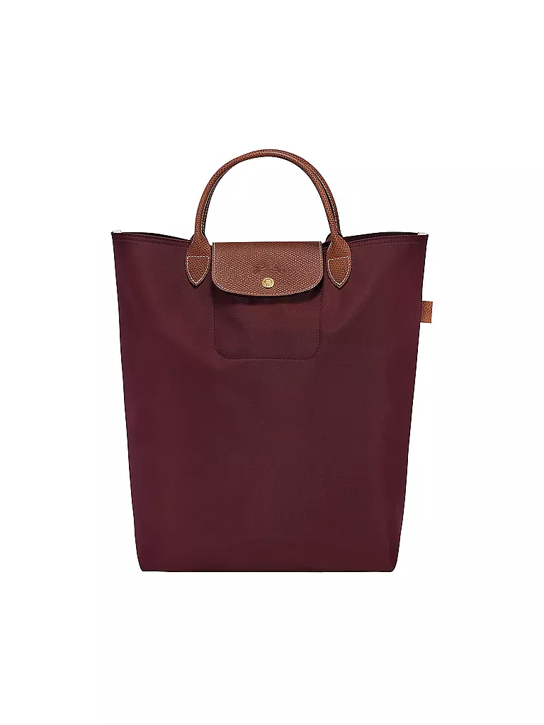 LONGCHAMP | Le Pliage Original Shopper Medium, Bordeaux | dunkelrot