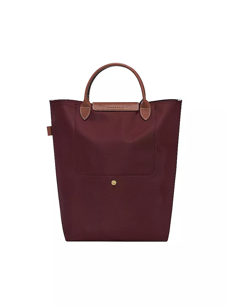 LONGCHAMP | Le Pliage Original Shopper Medium, Bordeaux | camel