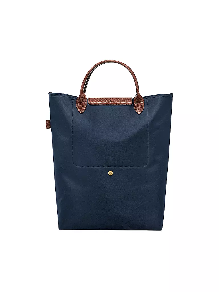 LONGCHAMP | Le Pliage Original Shopper Medium, Marine | camel