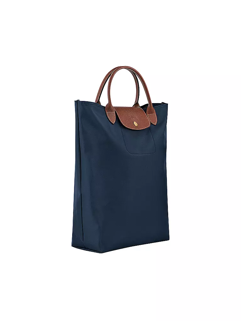 LONGCHAMP | Le Pliage Original Shopper Medium, Marine | camel