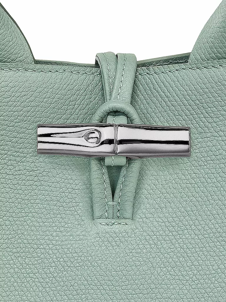 LONGCHAMP | Le Roseau Handle Bag Medium, Celadon | grün