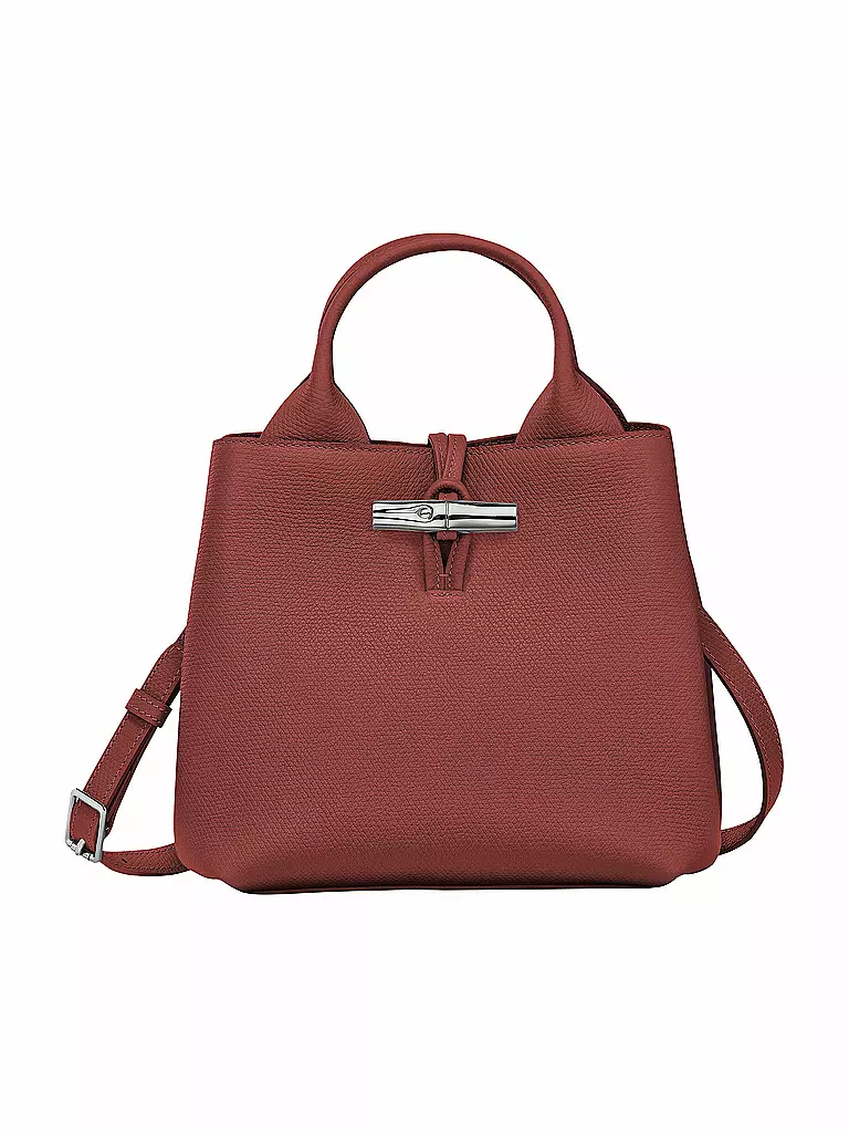 LONGCHAMP | Le Roseau Handle Bag Medium, Chataigne | braun