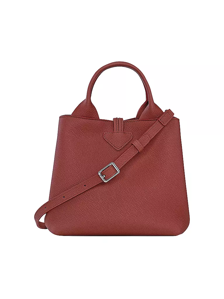 LONGCHAMP | Le Roseau Handle Bag Medium, Chataigne | grün