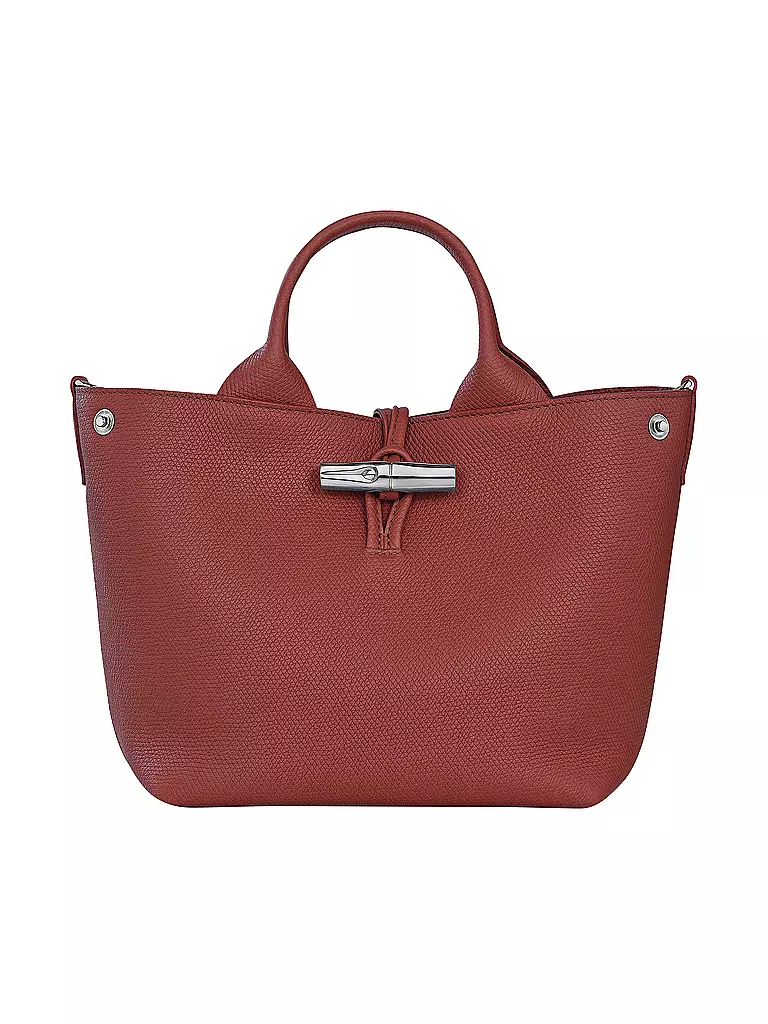 LONGCHAMP | Le Roseau Handle Bag Medium, Chataigne | braun