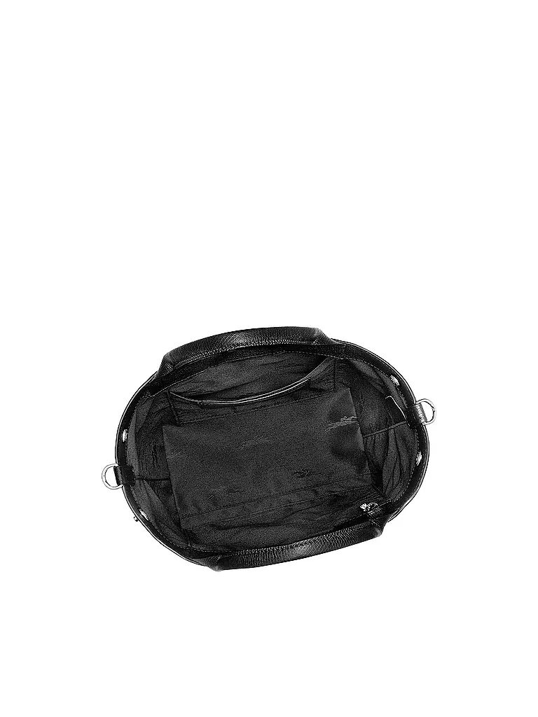 LONGCHAMP | Le Roseau Handle Bag Medium, Noir | grün