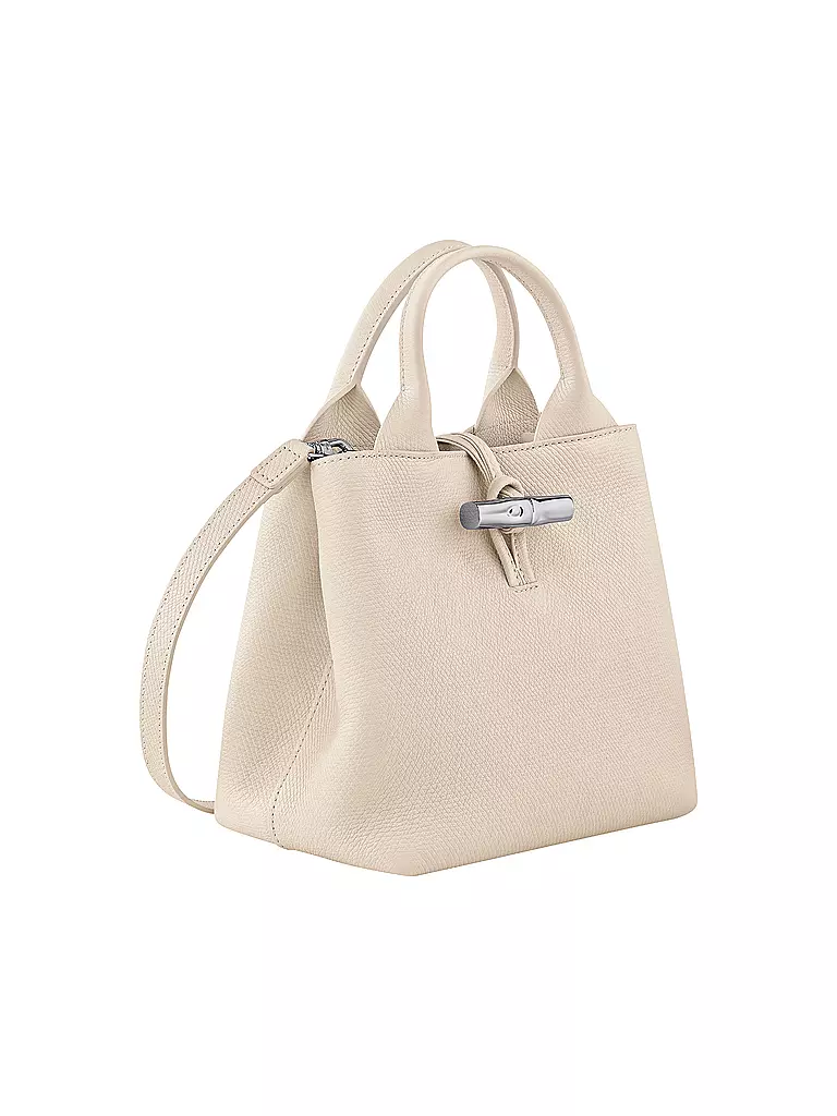 LONGCHAMP | Le Roseau Handle Bag Medium, Paper | grün