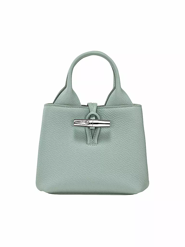 LONGCHAMP | Le Roseau Handle Bag Small, Celadon | grün