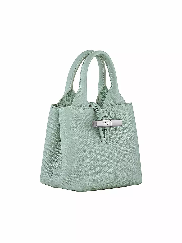 LONGCHAMP | Le Roseau Handle Bag Small, Celadon | schwarz