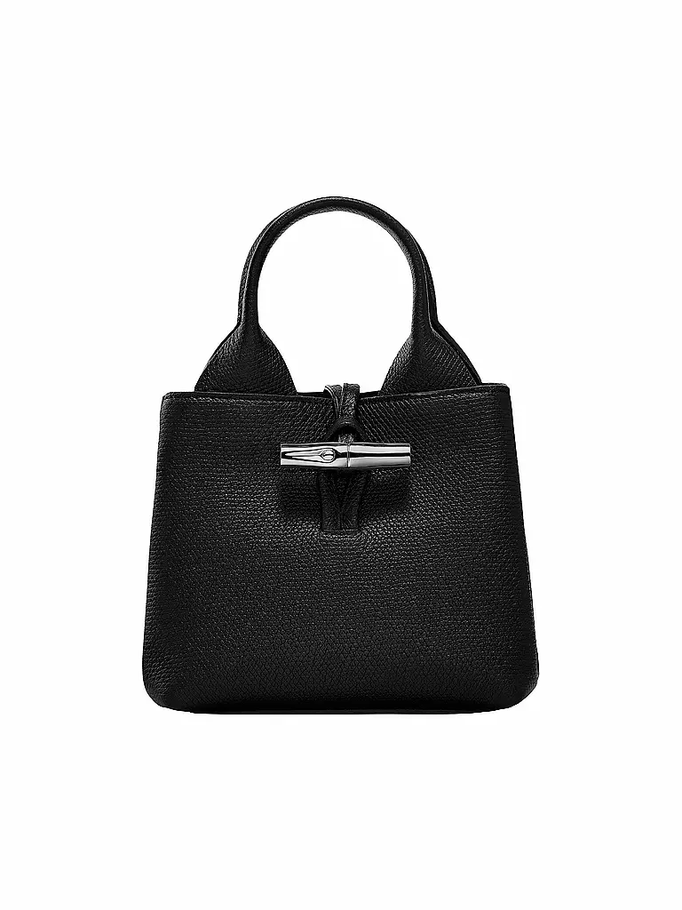 LONGCHAMP | Le Roseau Handle Bag Small, Noir | schwarz