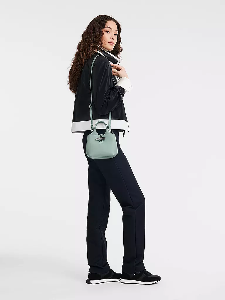 LONGCHAMP | Le Roseau Handle Bag XSmall, Celadon | grün