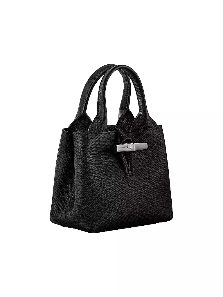 LONGCHAMP | Le Roseau Handle Bag XSmall, Noir | grün