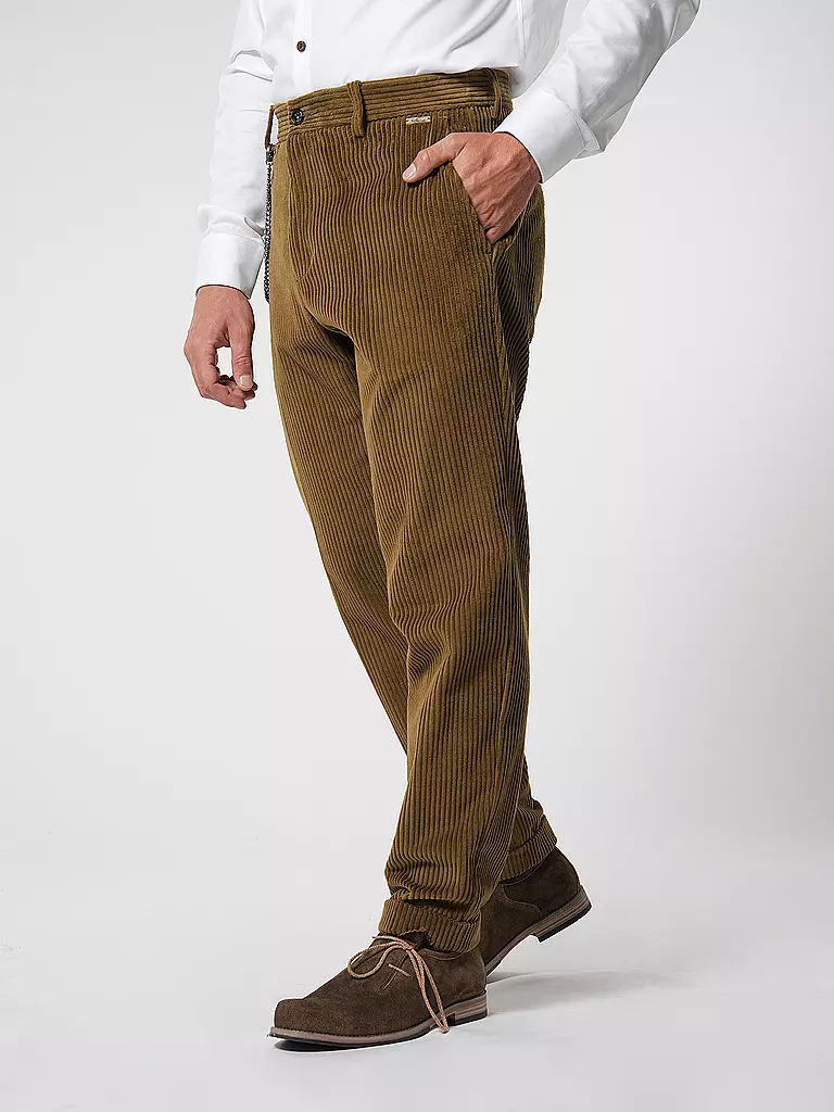 LUIS TRENKER | Hose Regular Fit LUBRUNEU  | olive