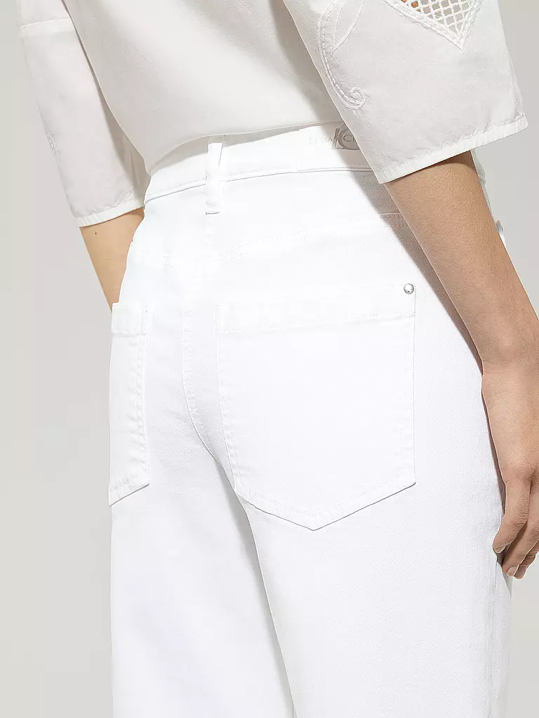 LUISA CERANO | Jeans Wide Leg | weiss