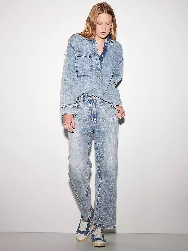 LUISA CERANO | Jeansbluse | blau