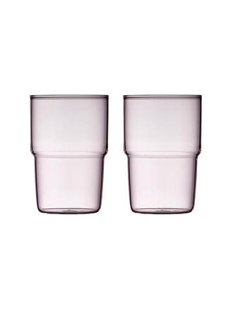 LYNG BY GLAS | Trinkglas 2er Set TORINO 40 cl Pink