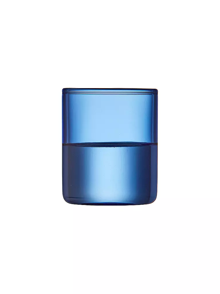 LYNG BY GLAS | Schnapsglas 2er Set TORINO 6cl Blau | hellgrün