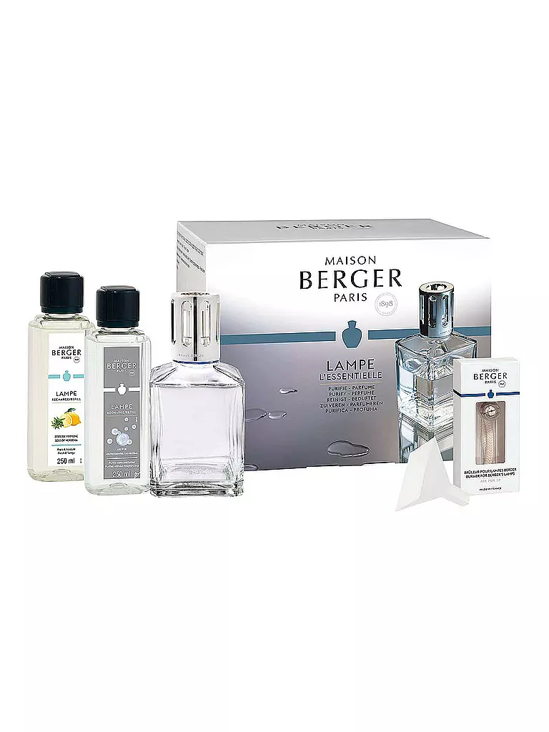 MAISON BERGER PARIS Flacon 180ml mit 2x250ml Parfum (Nachfüllung)  transparent