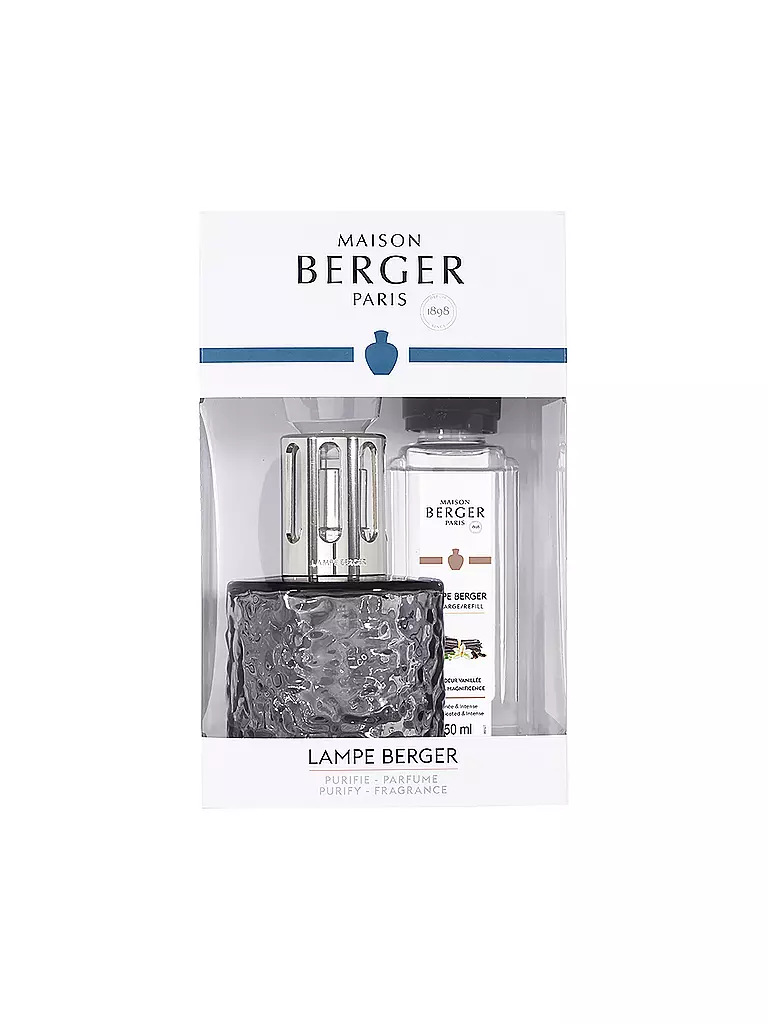 MAISON BERGER PARIS | Lampe Berger Set  MIRAGE NOIRE +250ml Splendeur Vanil | grau