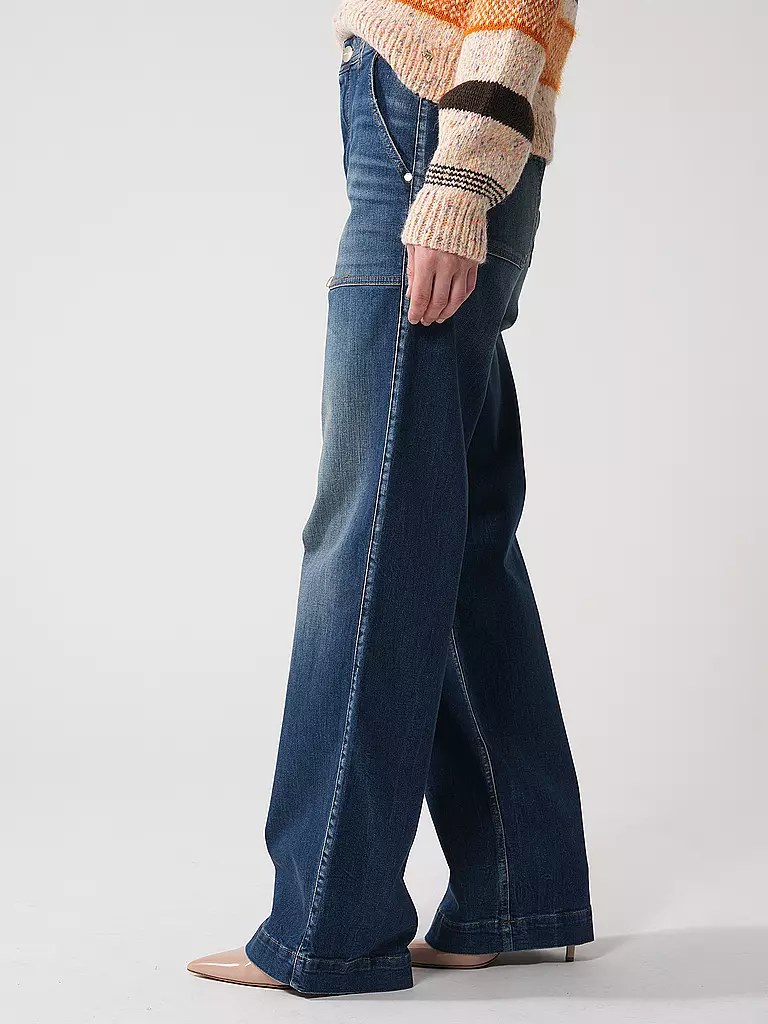 MARC CAIN | Jeans Wide Leg WIGAN | blau