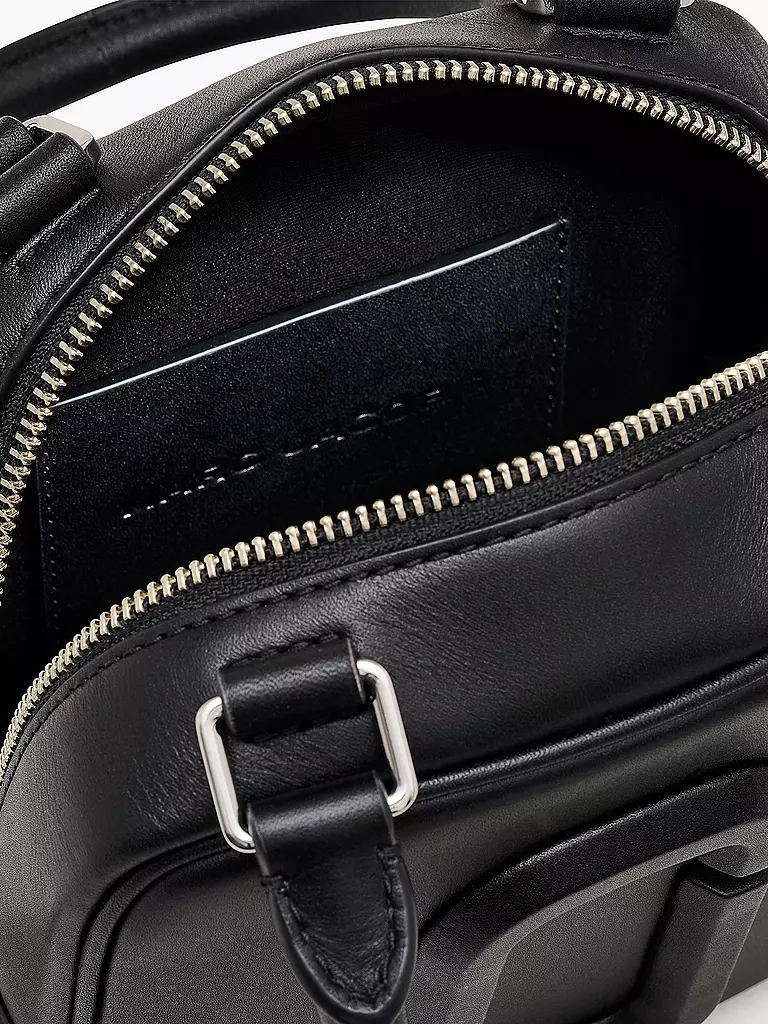 MARC JACOBS | Ledertasche - Mini Bag THE CUBE  | schwarz