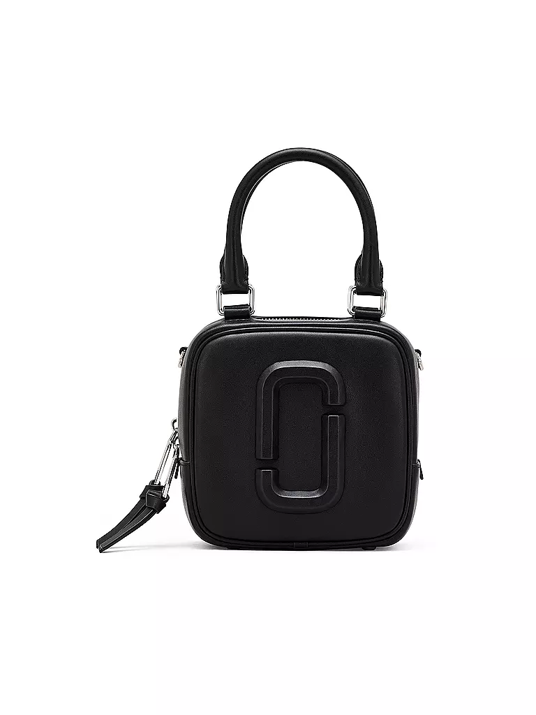 MARC JACOBS | Ledertasche - Mini Bag THE CUBE | schwarz