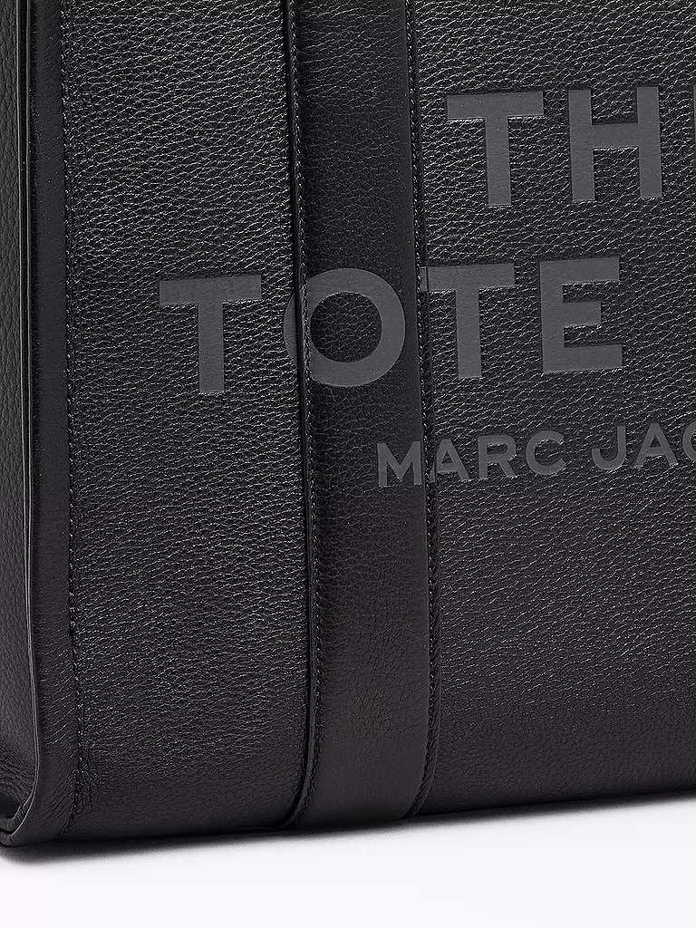 MARC JACOBS | Ledertasche - Tote Bag THE LARGE TOTE | schwarz