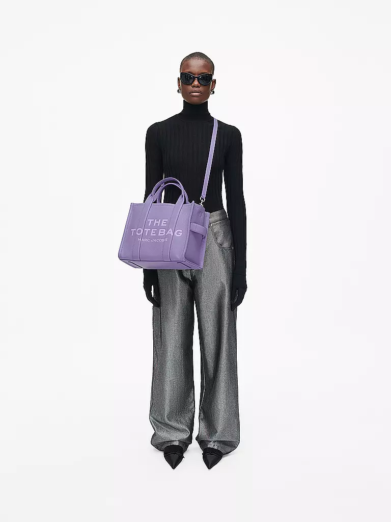 MARC JACOBS | Ledertasche - Tote Bag THE MEDIUM TOTE LEATHER | lila