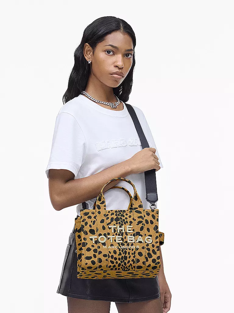 MARC JACOBS | Tasche - Tote Bag THE SMALL TOTE CANVAS LEO | schwarz