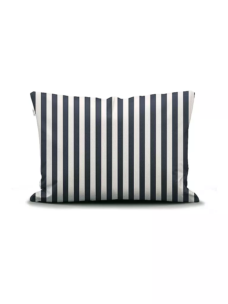 MARC O'POLO HOME | Satin Bettwäsche CLASSIC STRIPE 70x90cm/140x200cm Navy  | dunkelblau