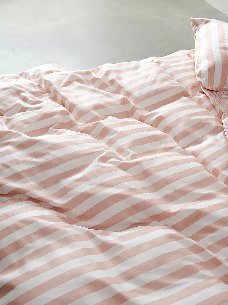 MARC O'POLO HOME | Satin Bettwäsche CLASSIC STRIPE 70x90cm/140x200cm Rose Smoke | rosa