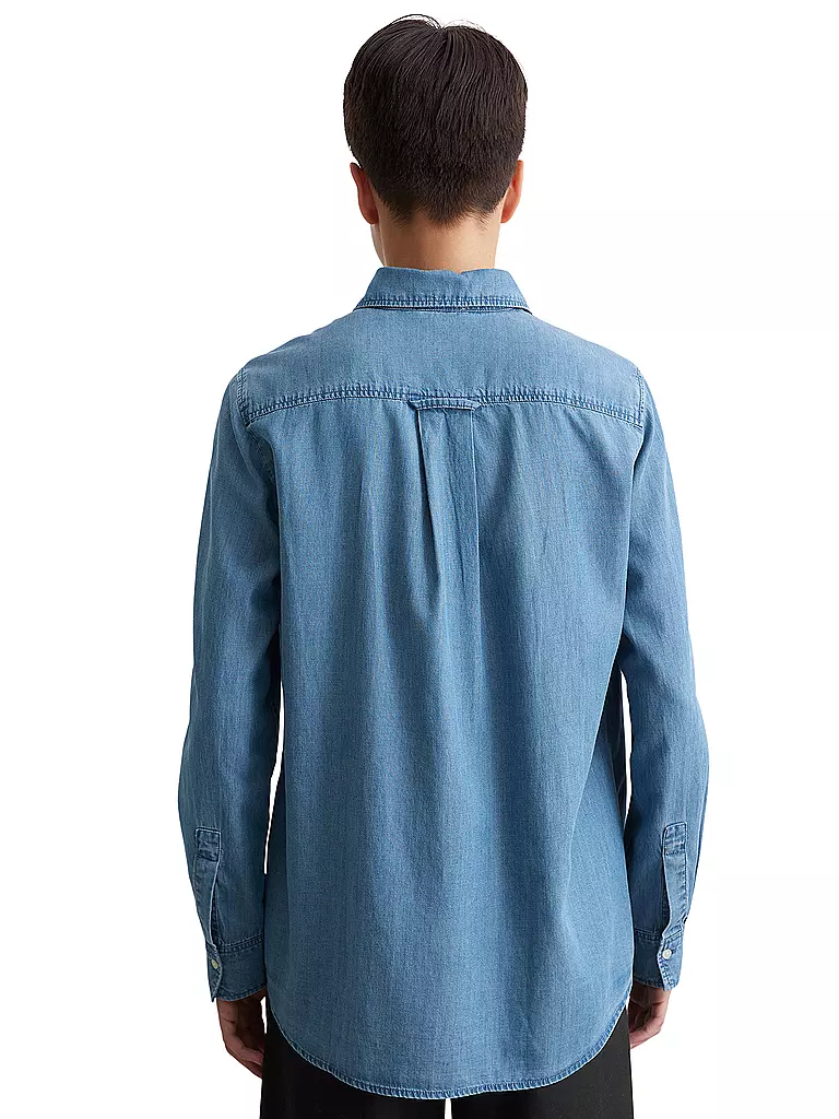 MARC O'POLO | Jeansbluse  | blau