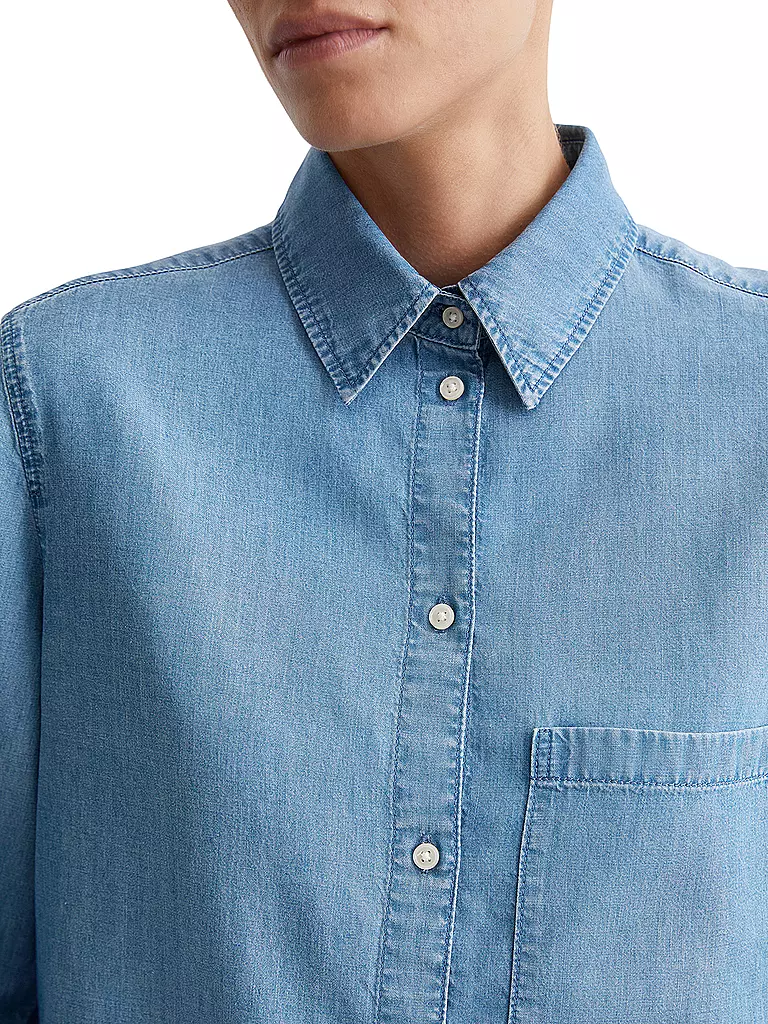 MARC O'POLO | Jeansbluse  | blau