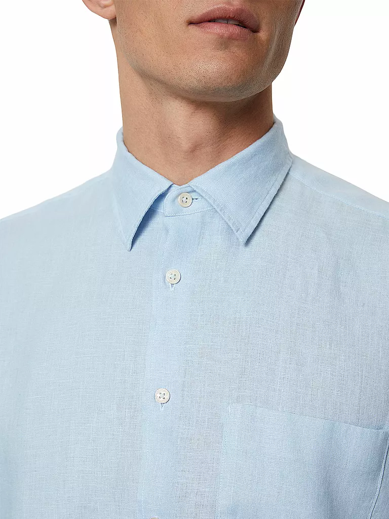 MARC O'POLO | Leinenhemd Regular Fit  | blau