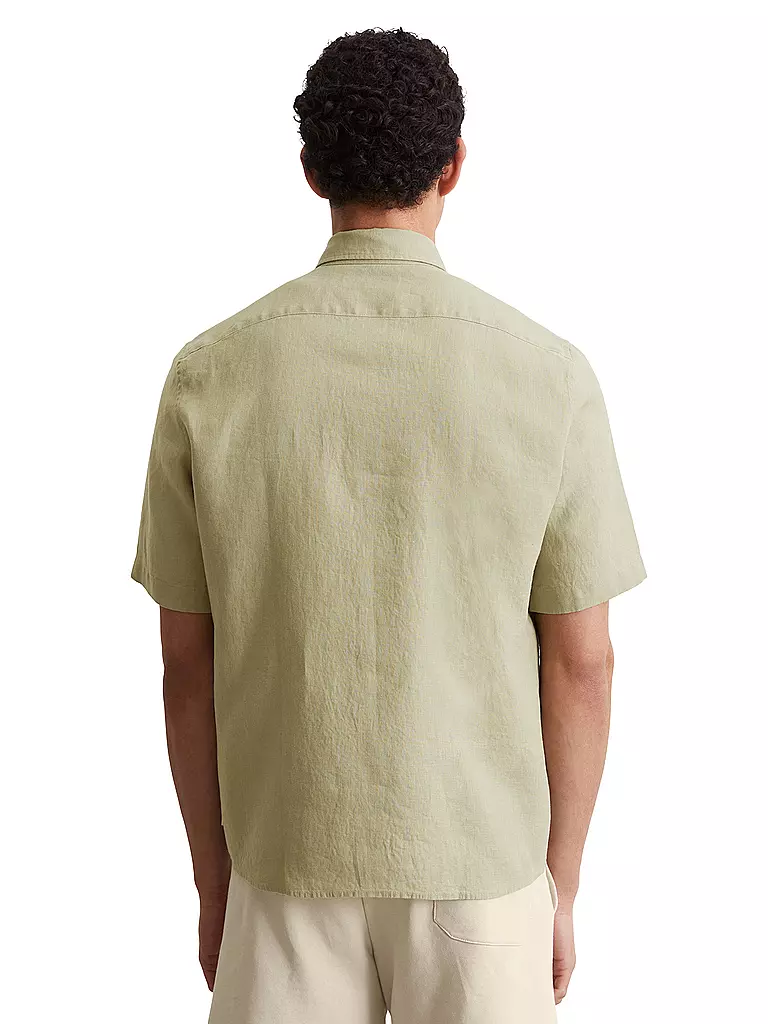 MARC O'POLO | Leinenhemd | olive