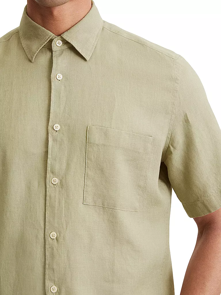 MARC O'POLO | Leinenhemd | olive