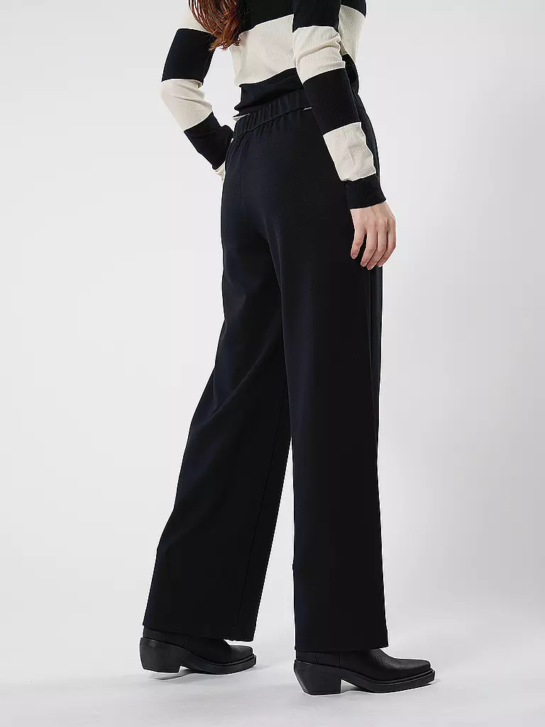 MARC O' POLO DENIM | Hose Wide Leg | schwarz