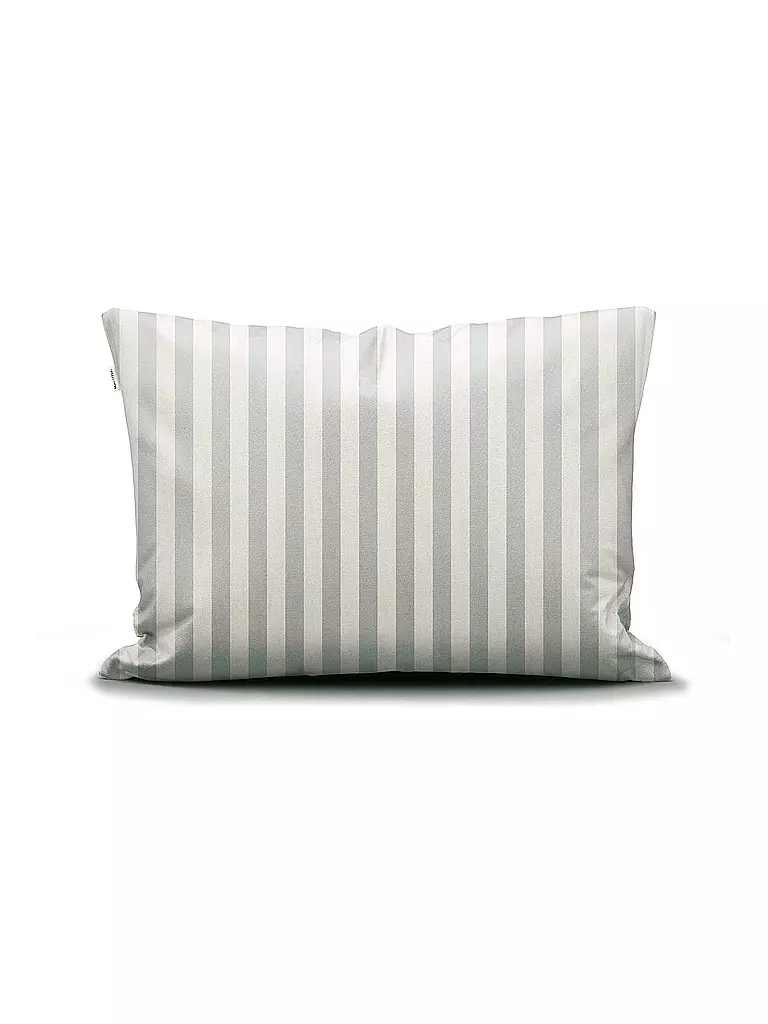 MARC O'POLO HOME | Satin Bettwäsche CLASSIC STRIPE 70x90cm/140x200cm Silver | dunkelblau