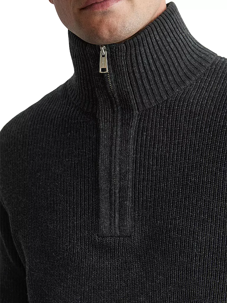 MARC O'POLO | Troyer Pullover | grau