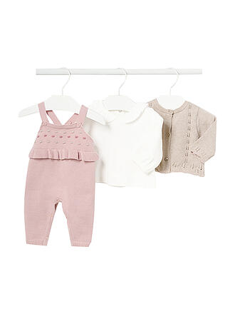 MAYORAL | Baby Set Latzhose Pullover Strickjacke 3-teilig 