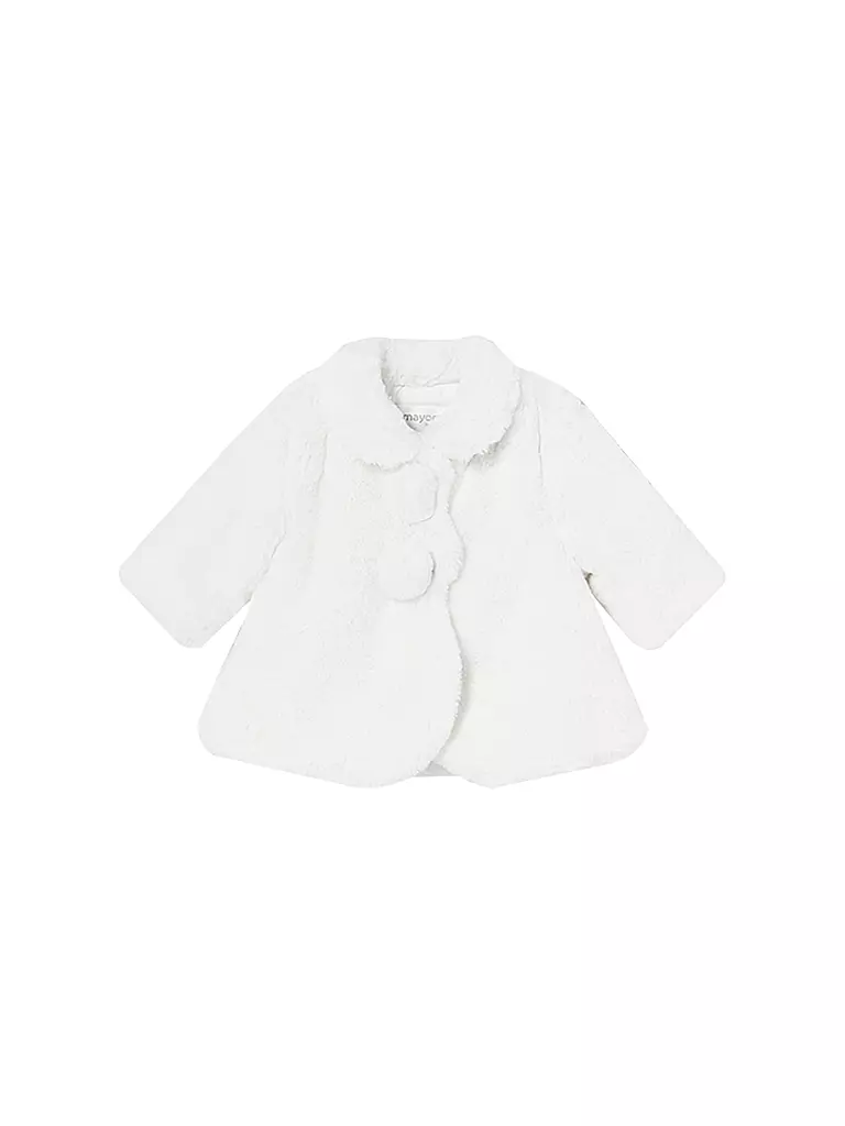 MAYORAL | Baby Jacke in Felloptik  | creme